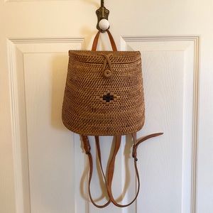 Small Wicker Backpack NWT